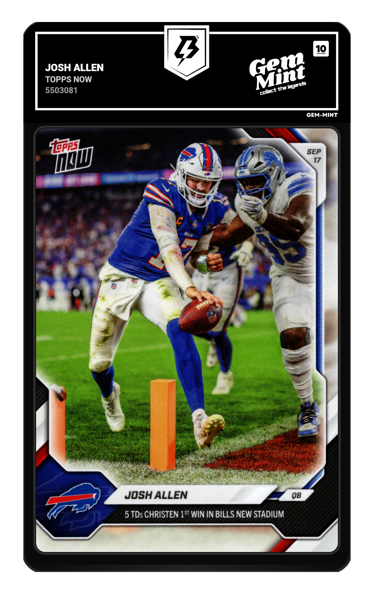 Josh Allen graded 10