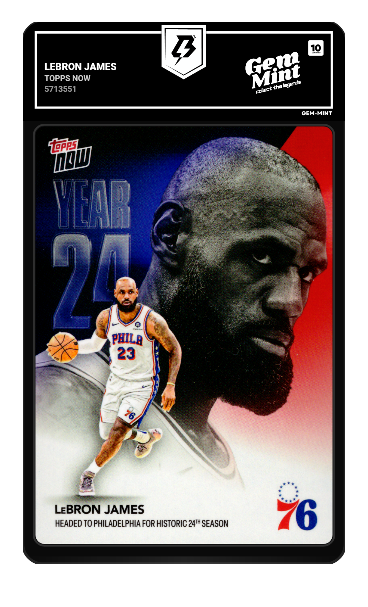 LeBron James graded 10