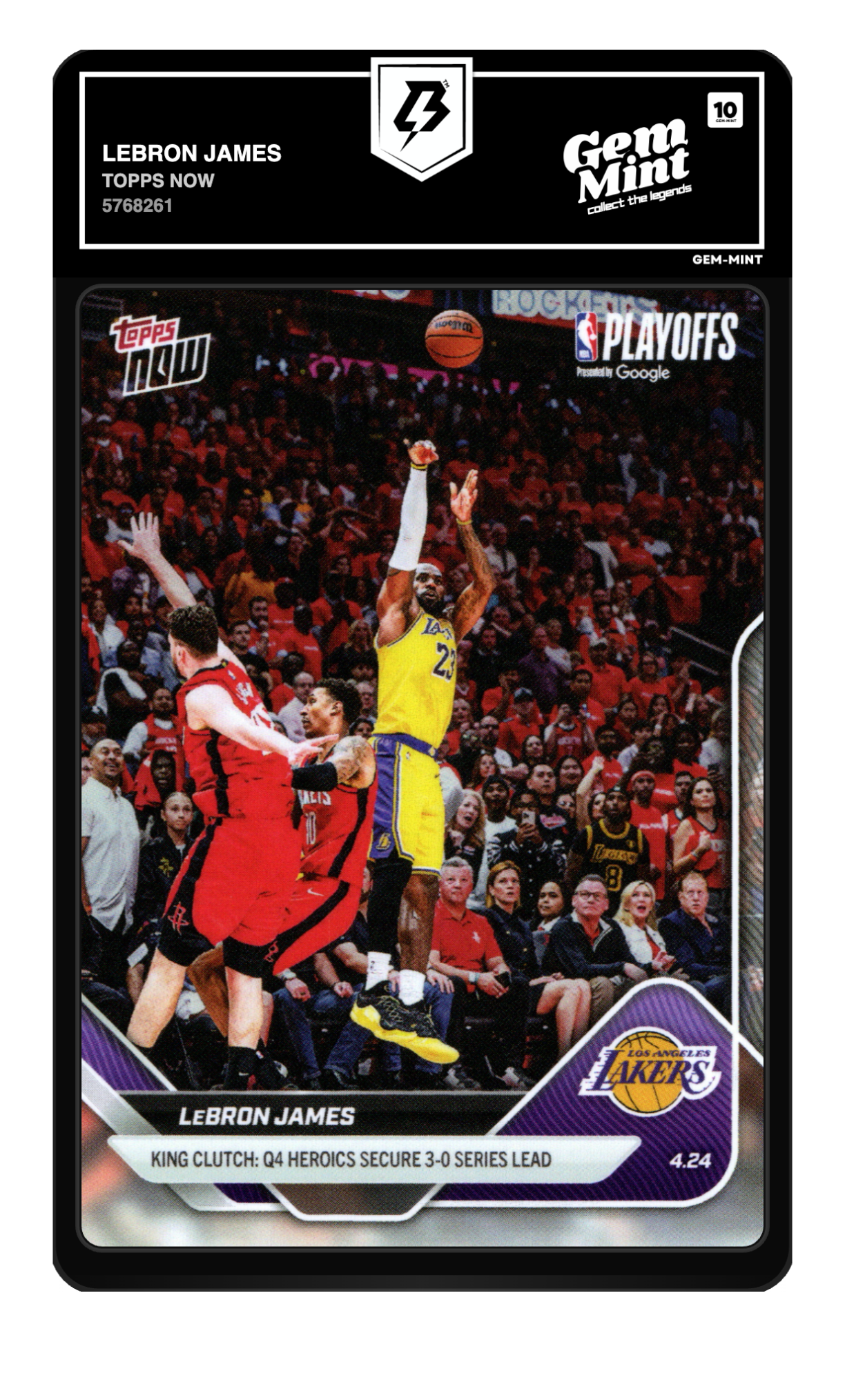 LeBron James graded 10