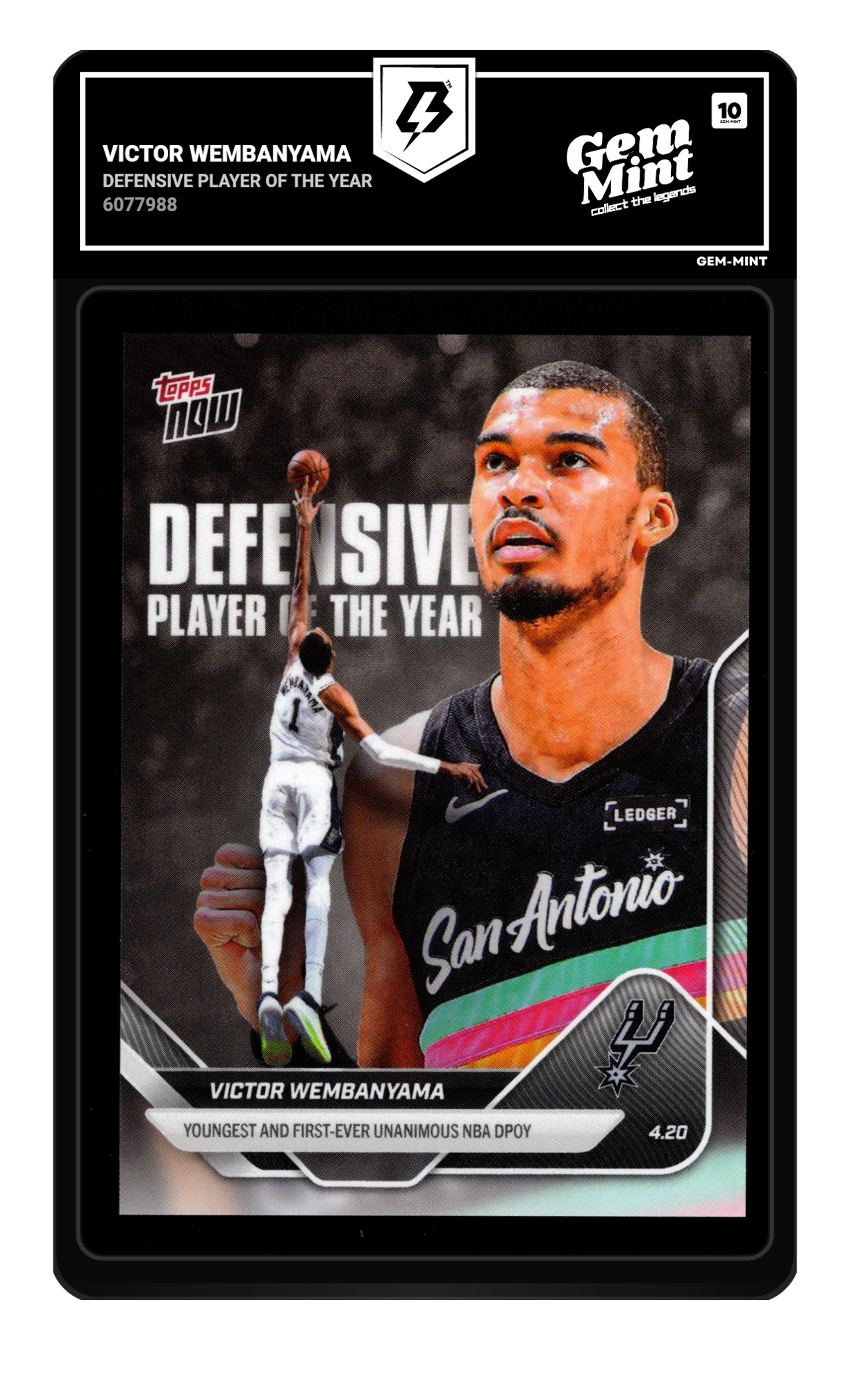 Victor Wembanyama graded 10