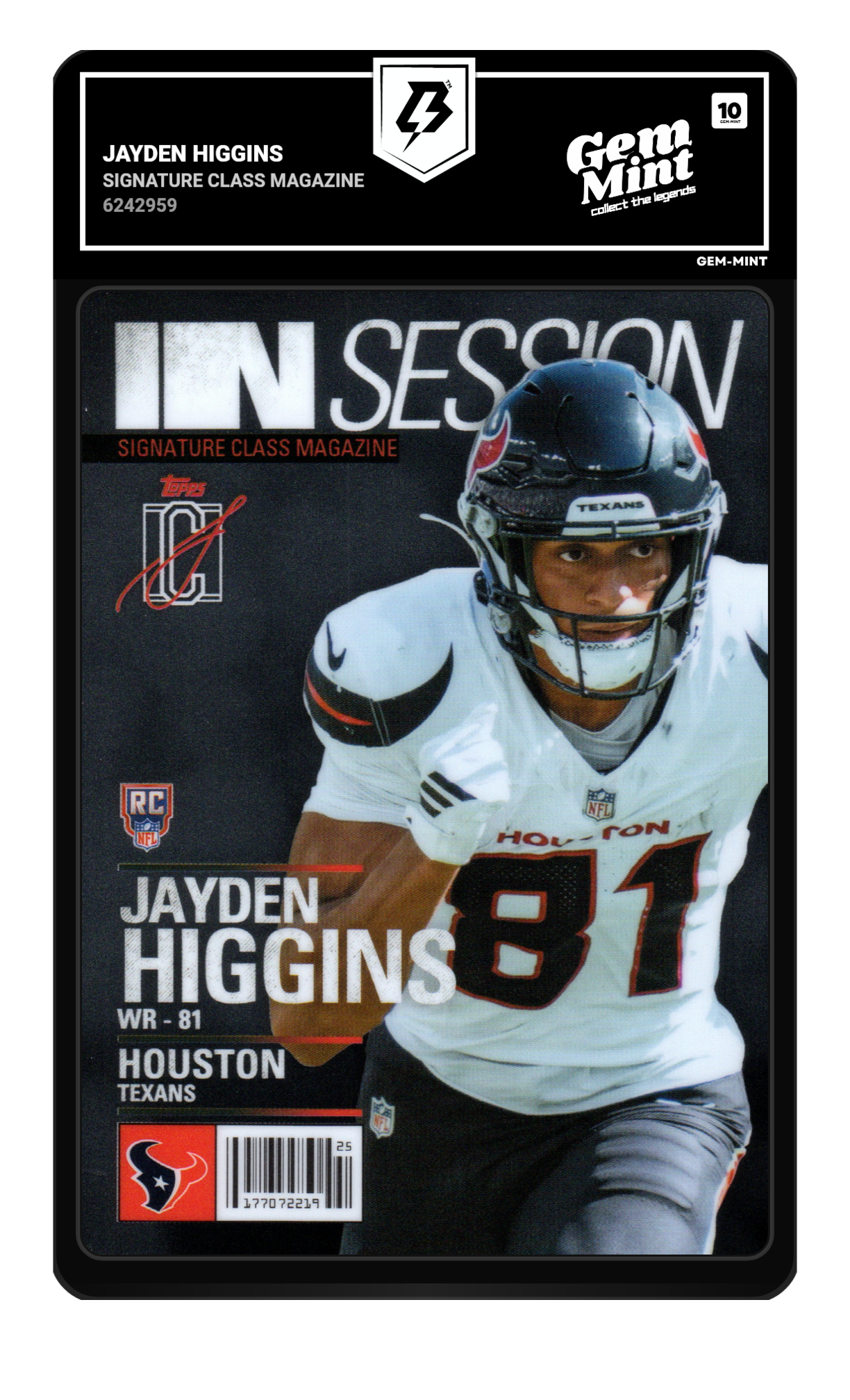 Jayden Higgins graded 10