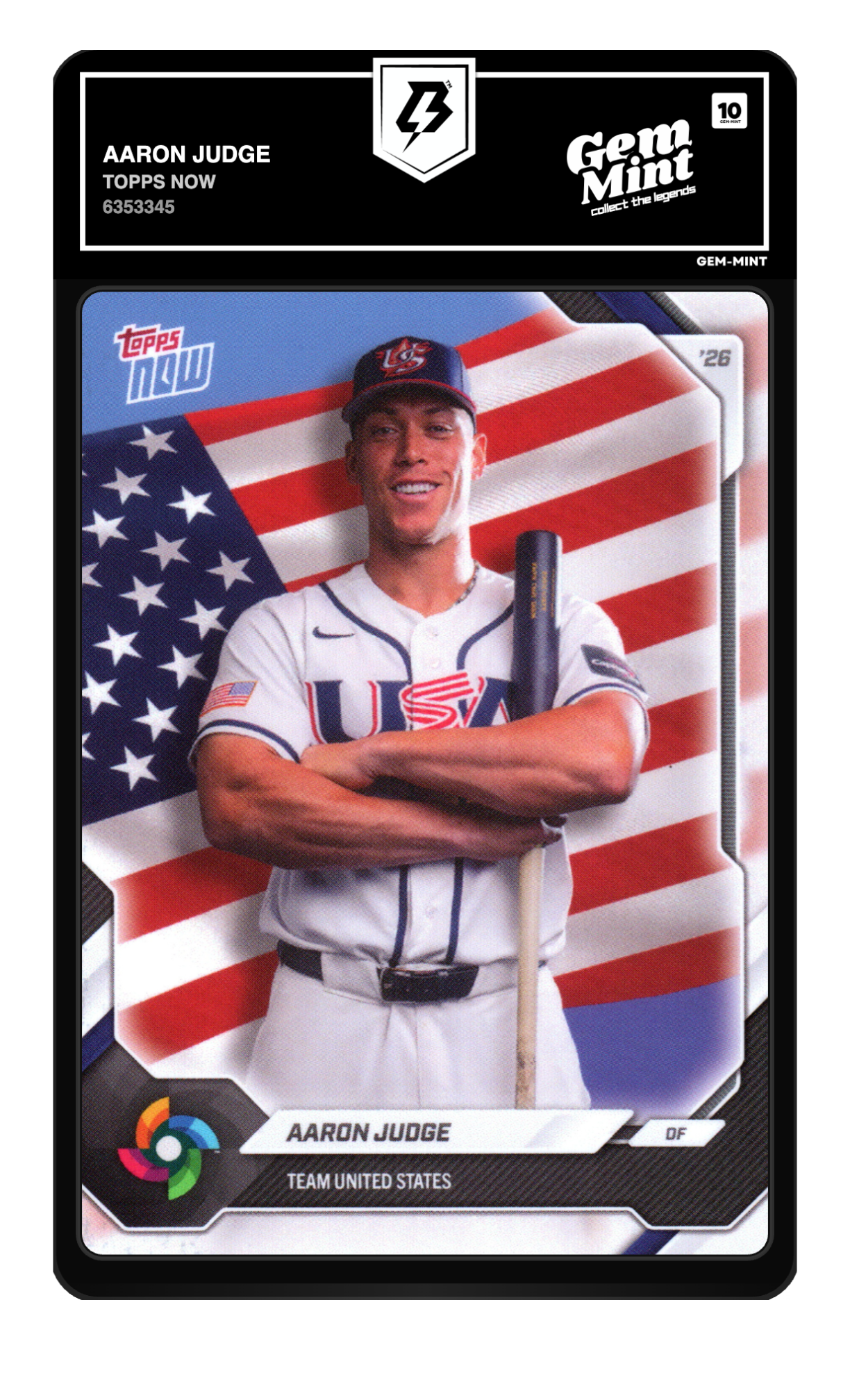 Aaron Judge 2026 Topps Now #USA01 — Gem Mint 10 | CardFax
