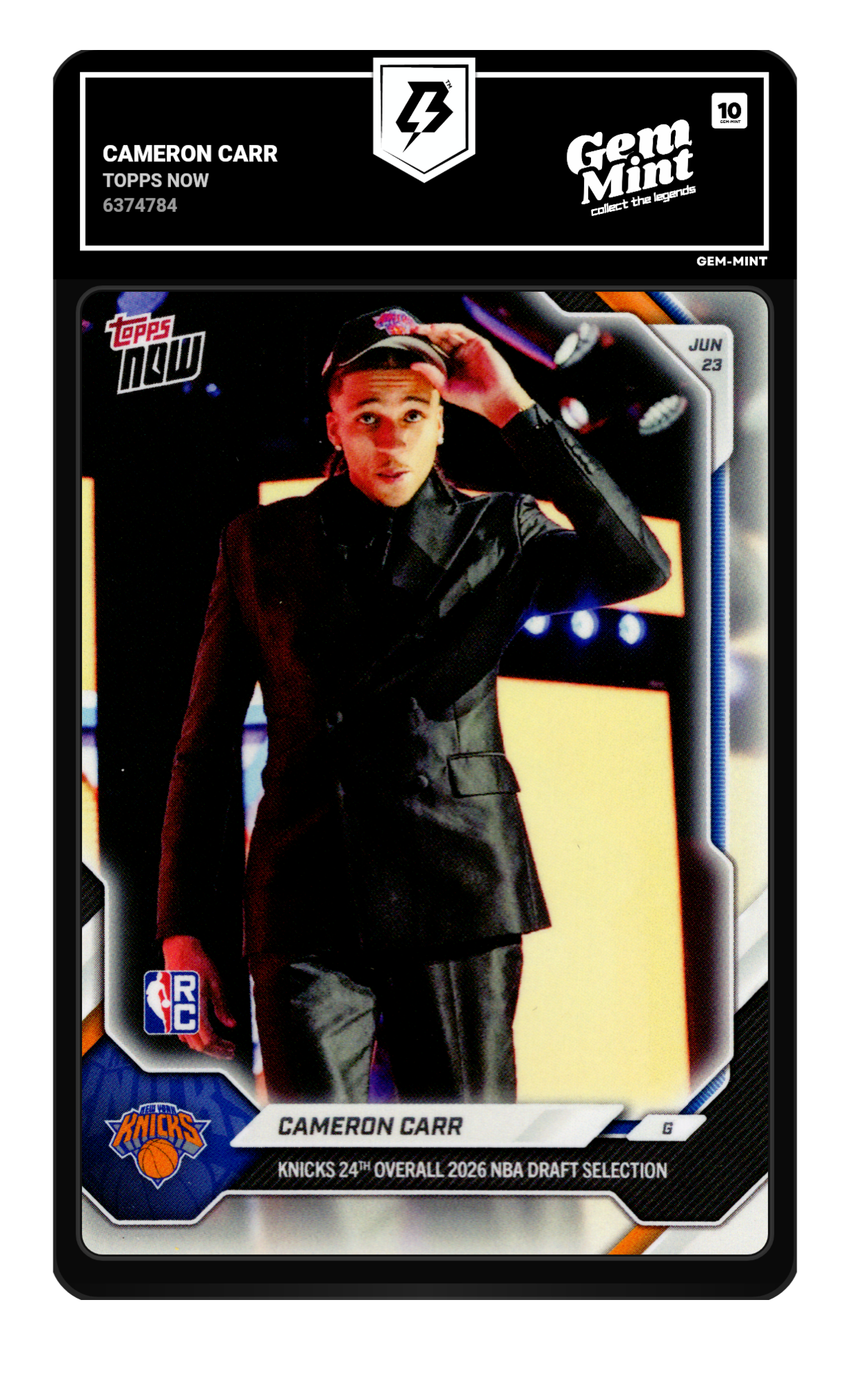 Cameron Carr graded 10