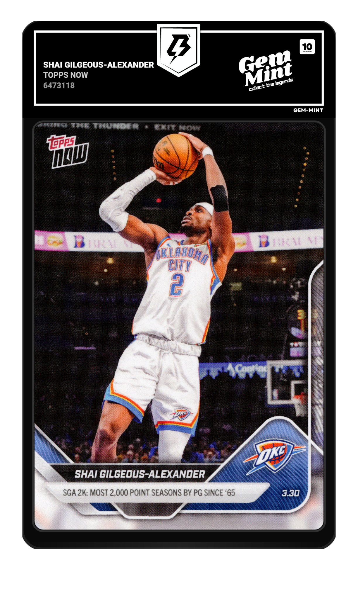 Shai Gilgeous-Alexander graded 10