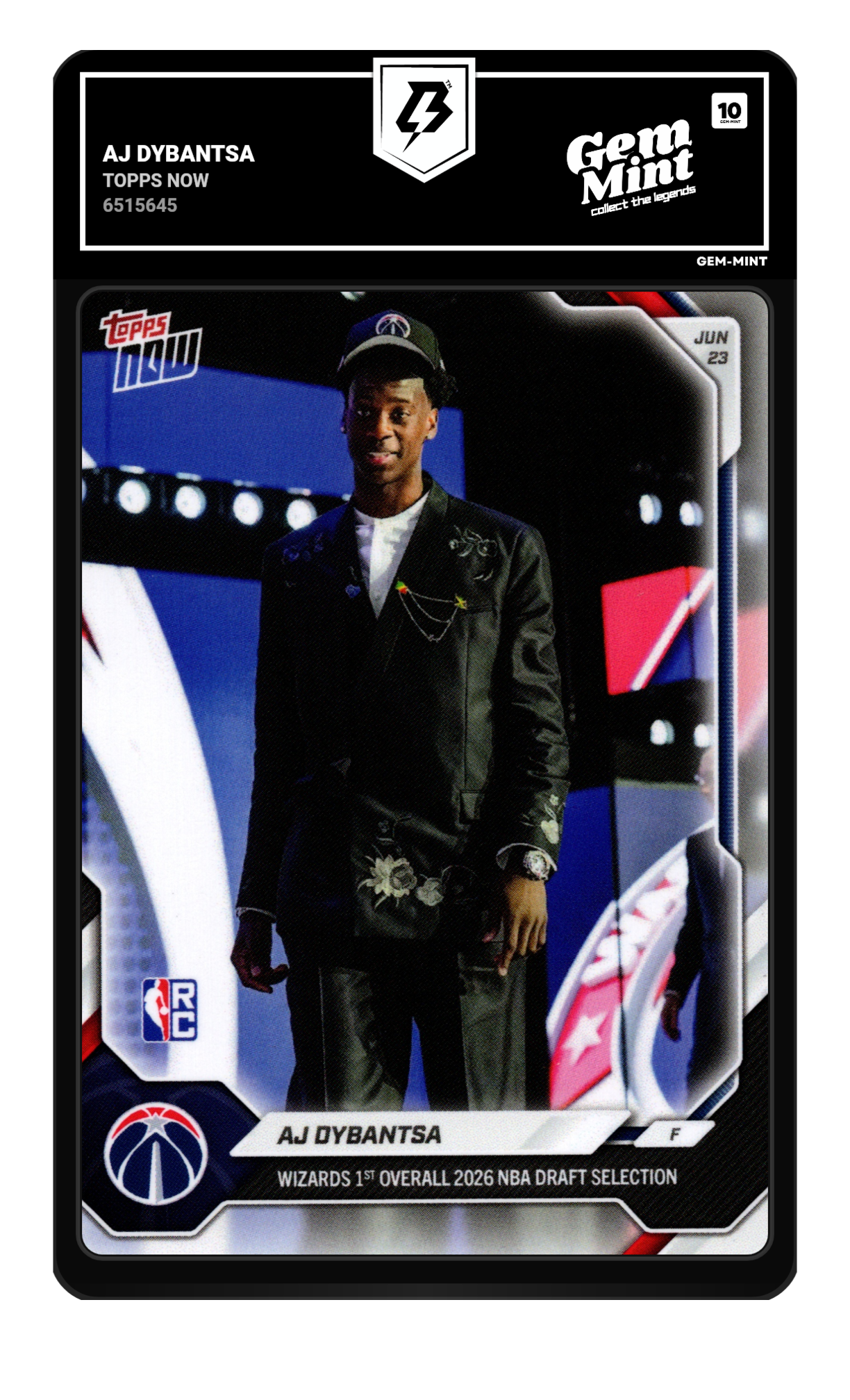 AJ Dybantsa graded 10