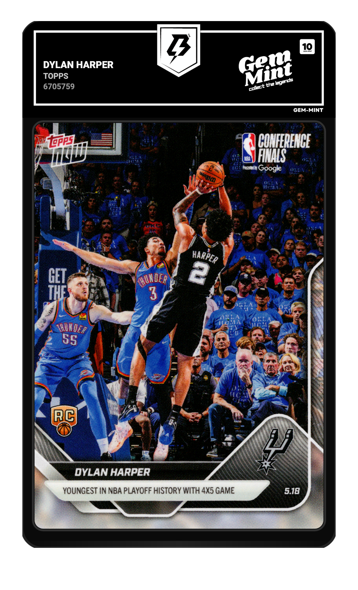 Dylan Harper graded 10