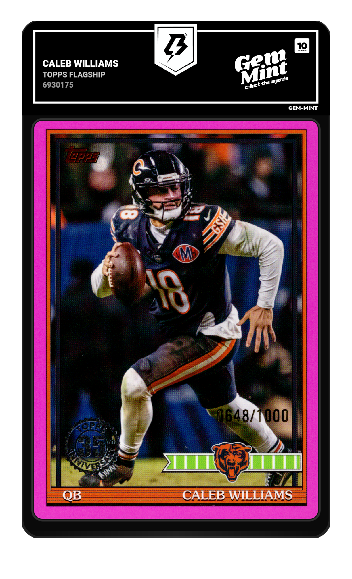 Caleb Williams graded 10