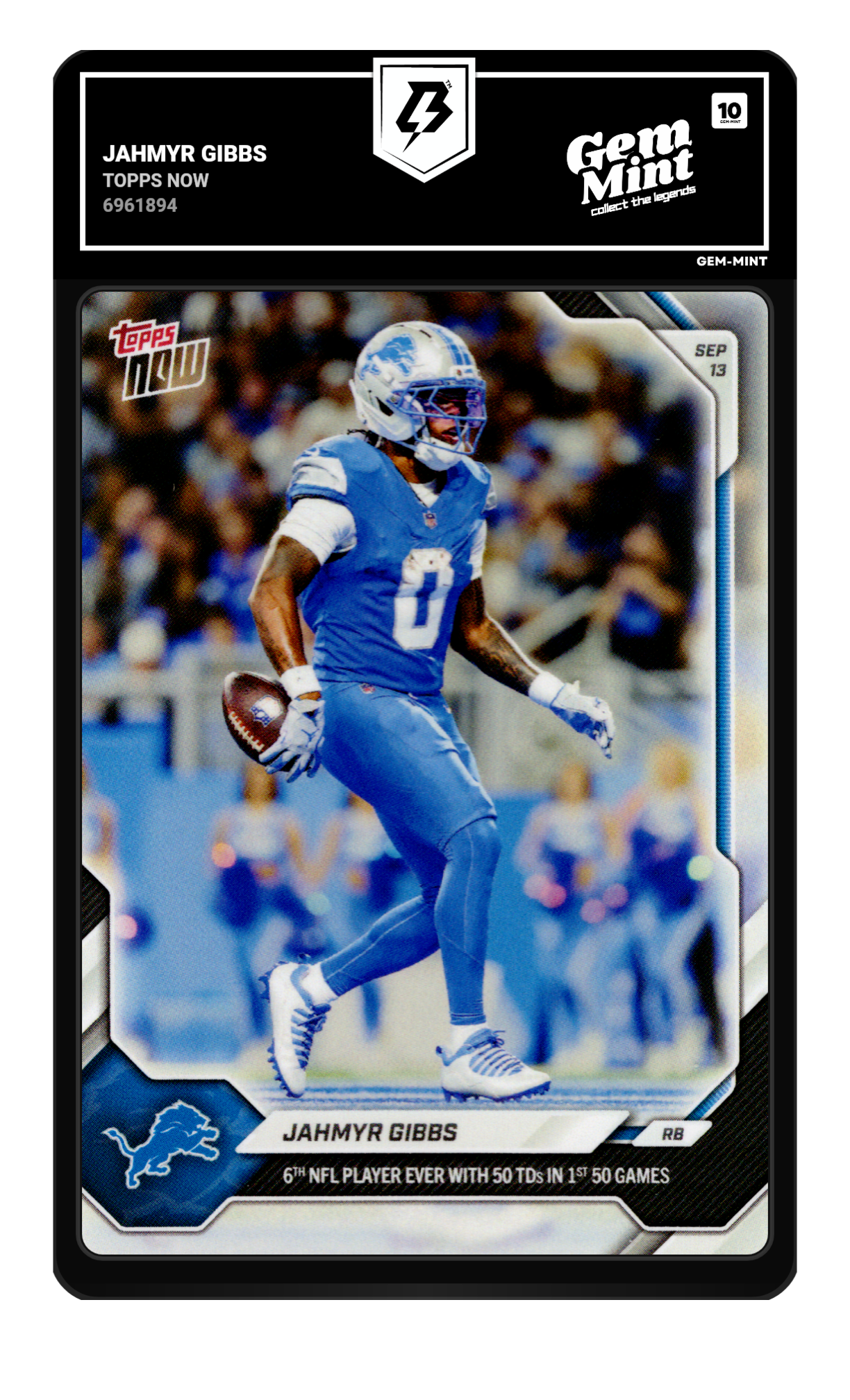 Jahmyr Gibbs graded 10