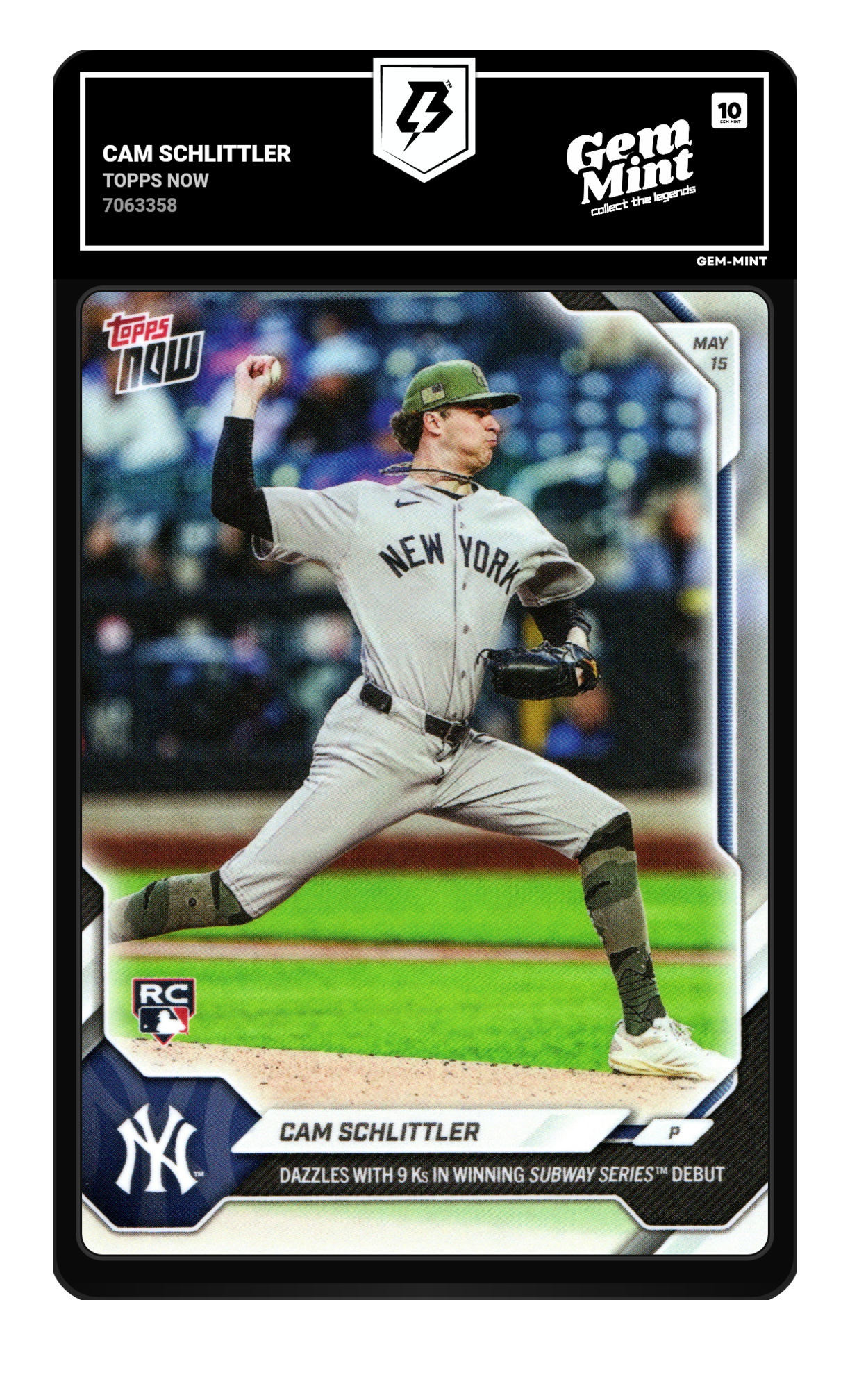 Cam Schlittler graded 10