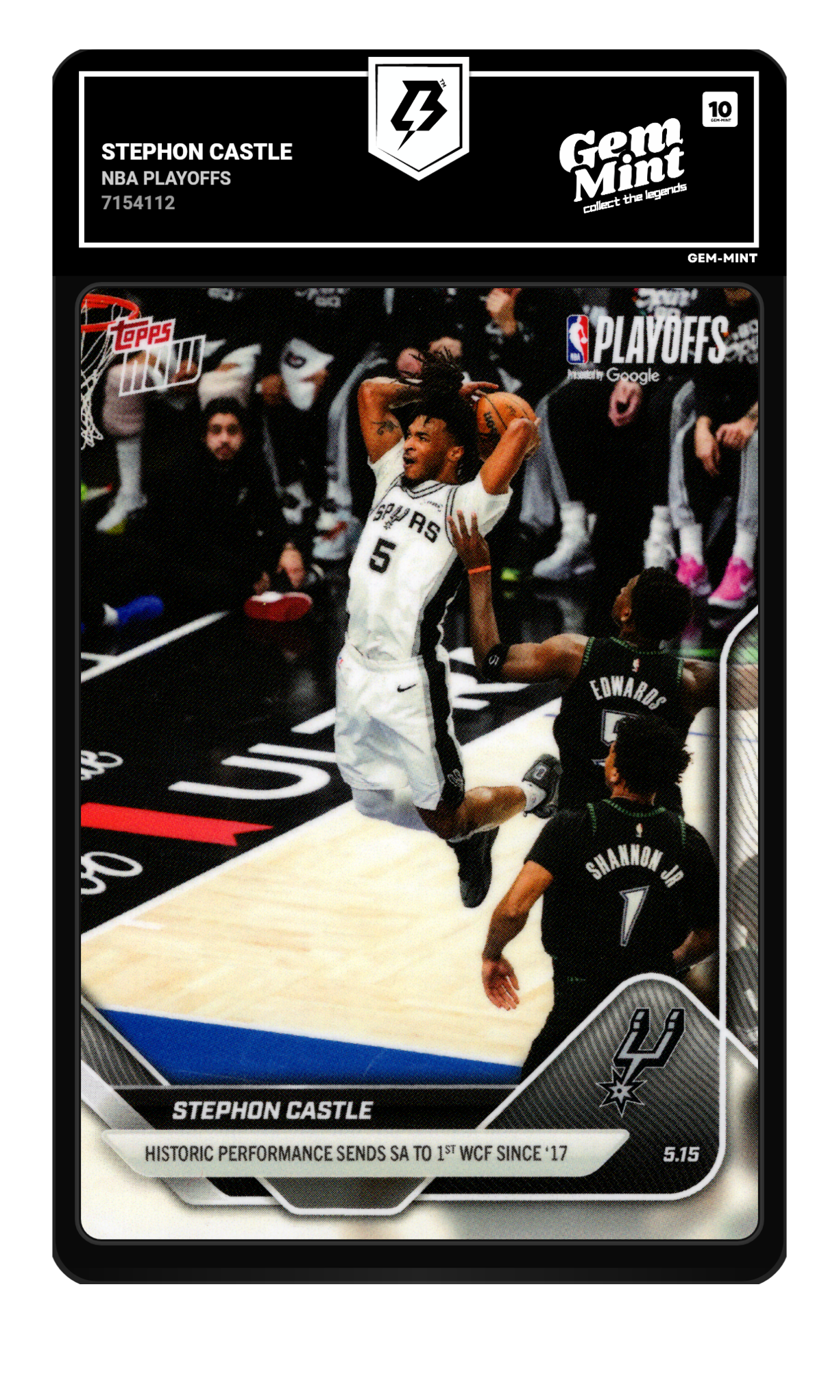 Stephon Castle graded 10
