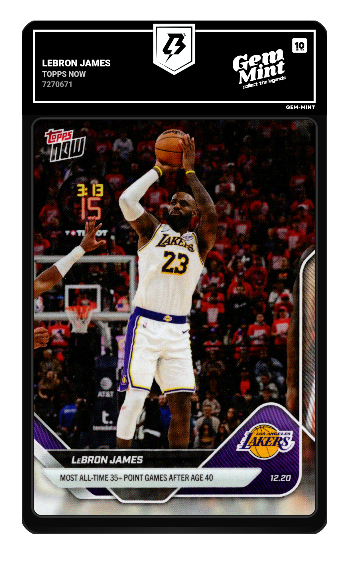 LeBron James graded 10