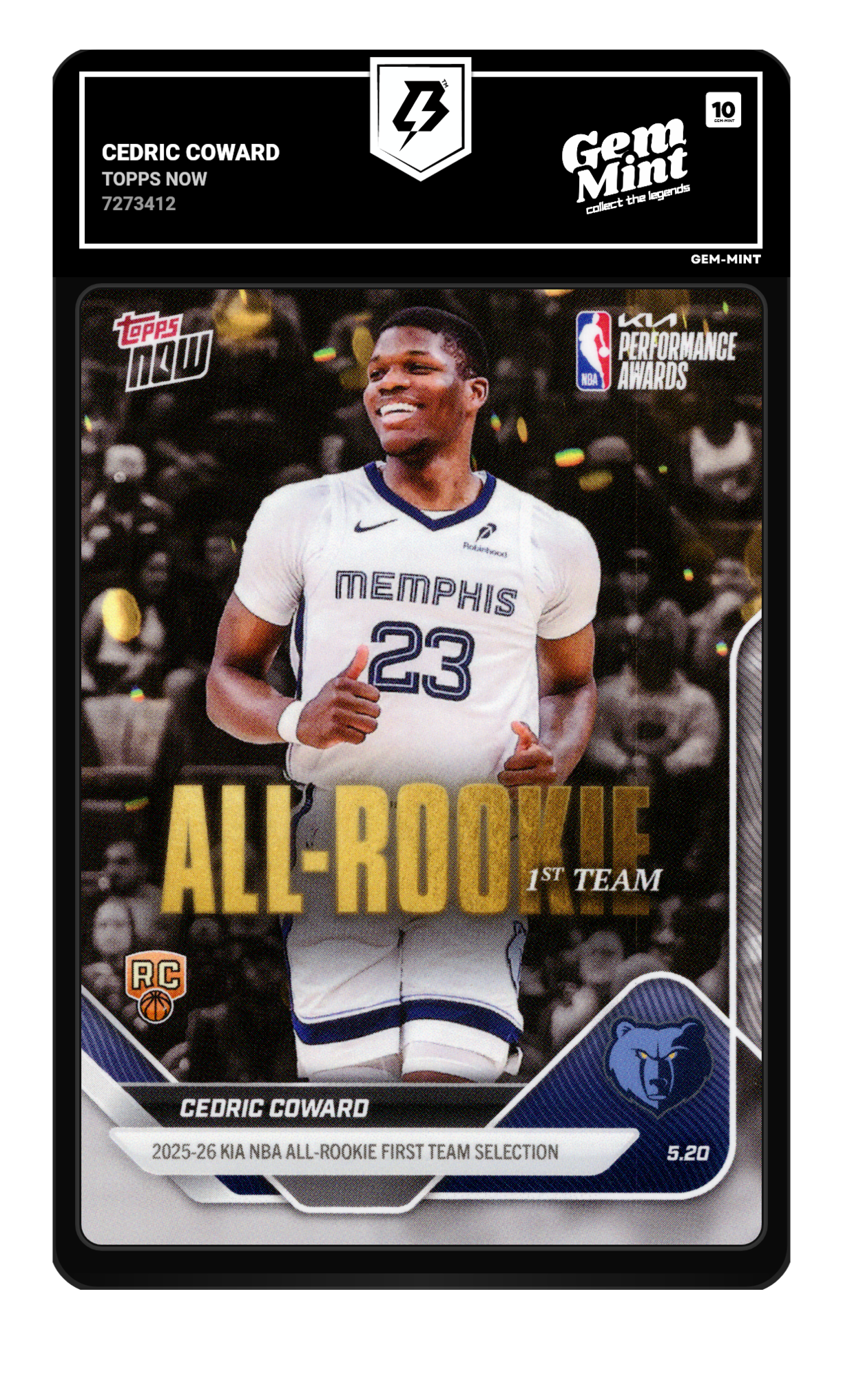 Cedric Coward graded 10