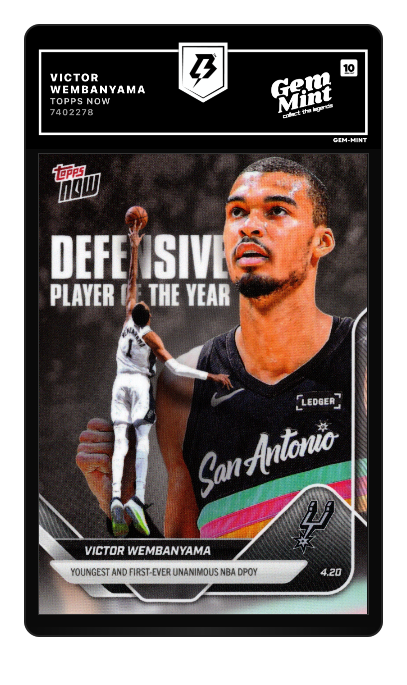 Victor Wembanyama graded 10