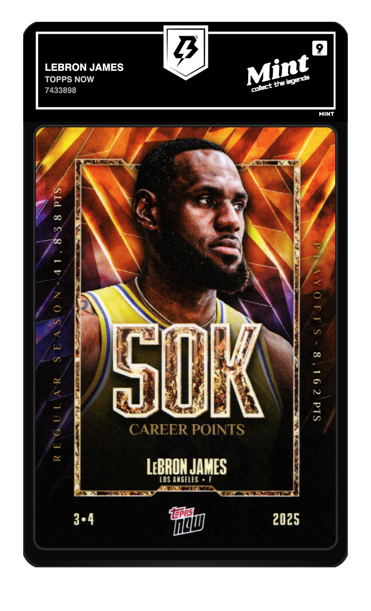 LeBron James graded 9