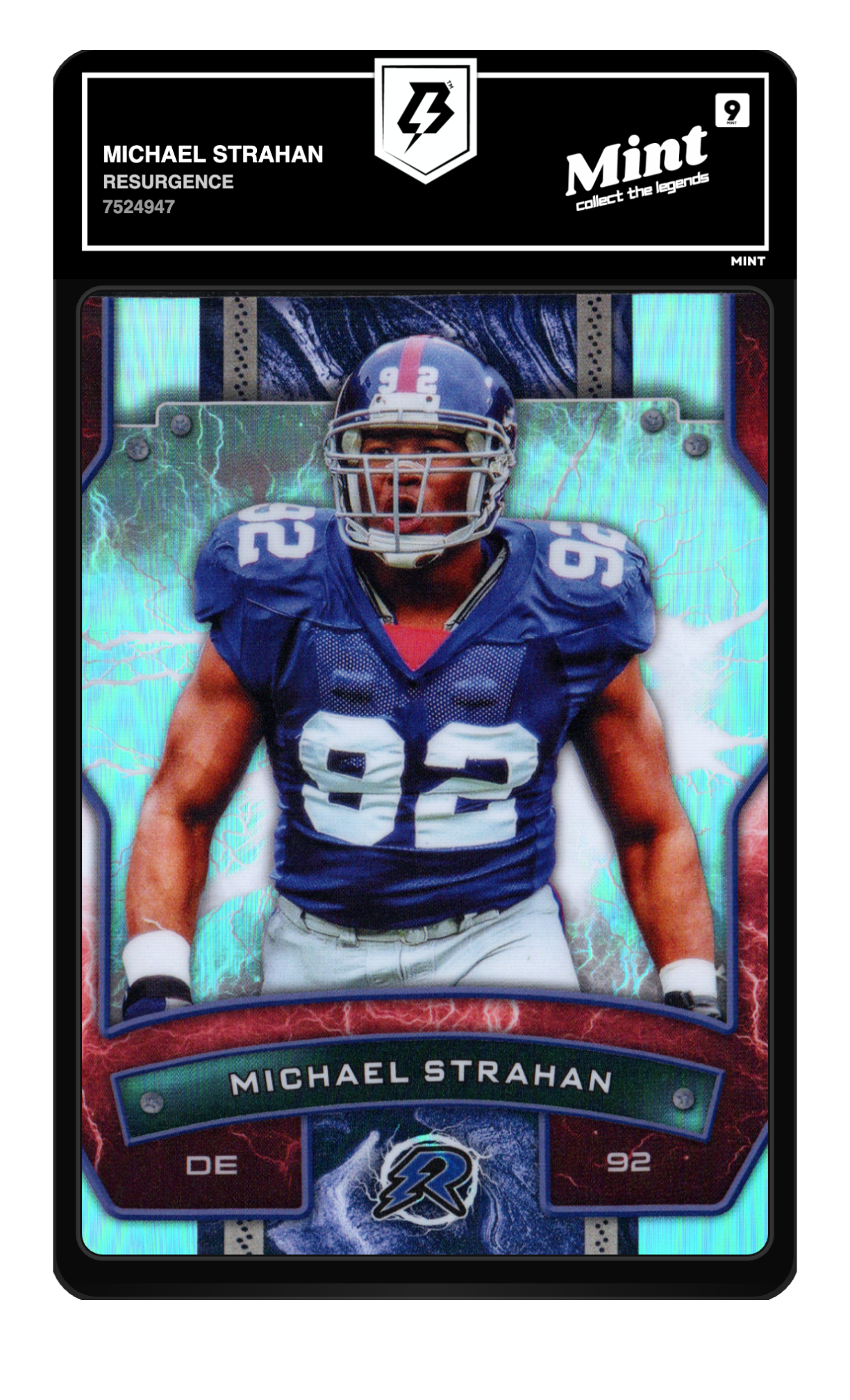 Michael Strahan graded 9