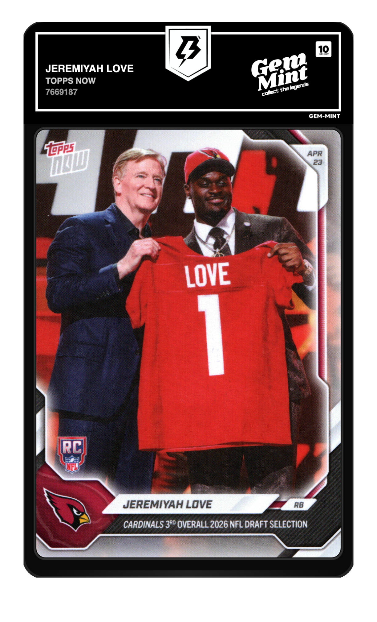 Jeremiyah Love graded 10