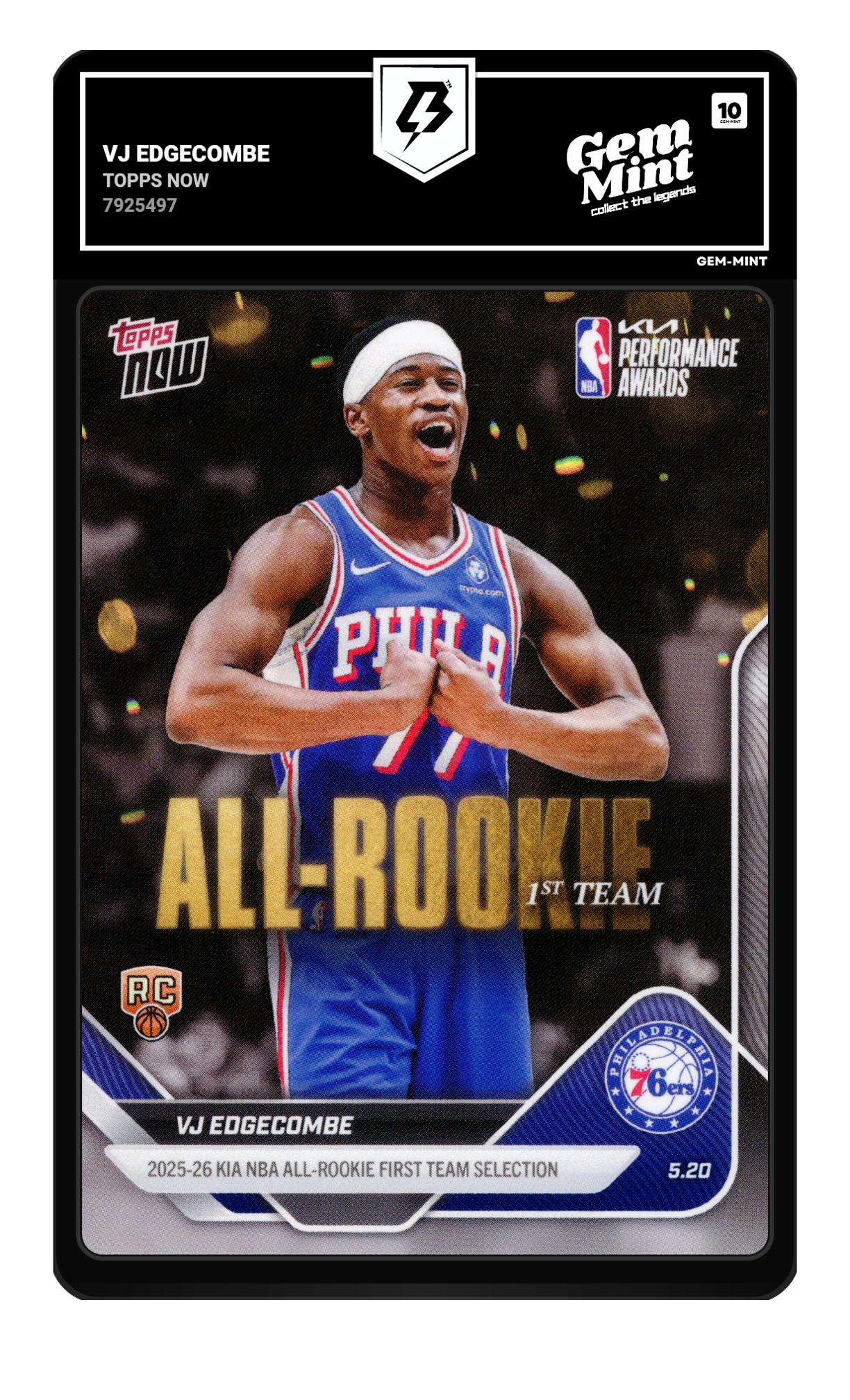 VJ Edgecombe graded 10