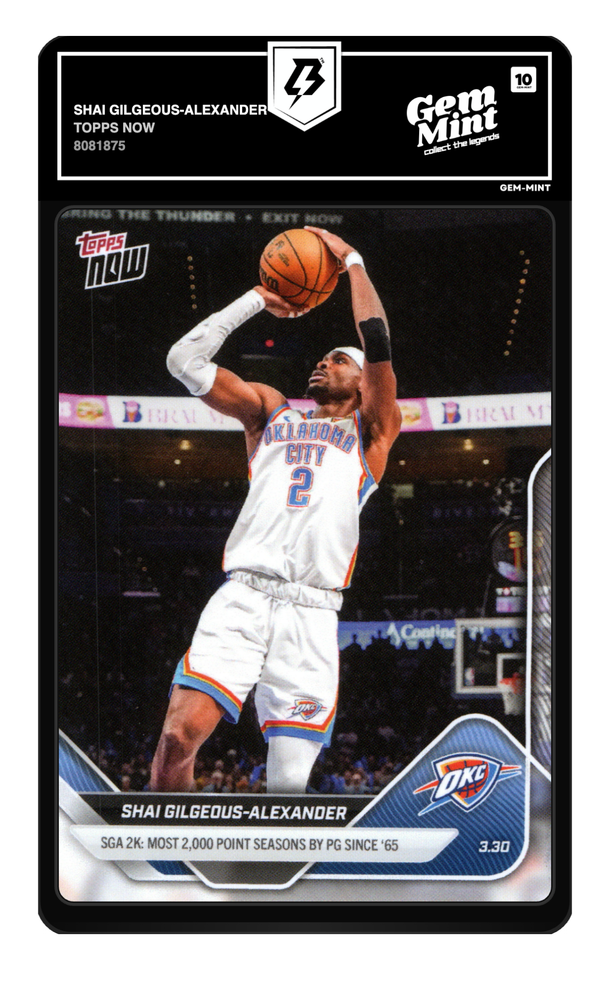 Shai Gilgeous-Alexander graded 10