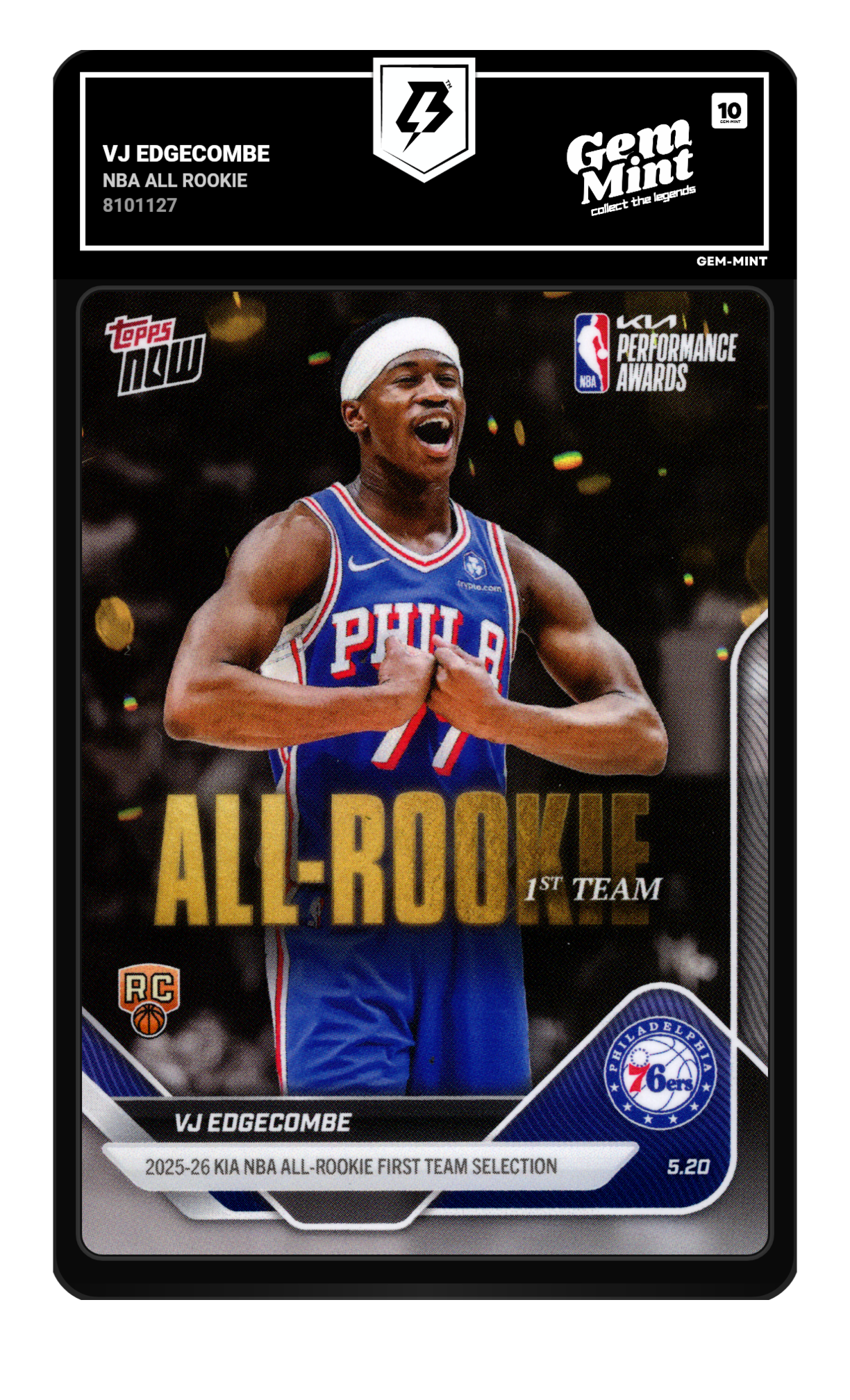 Vj Edgecombe graded 10