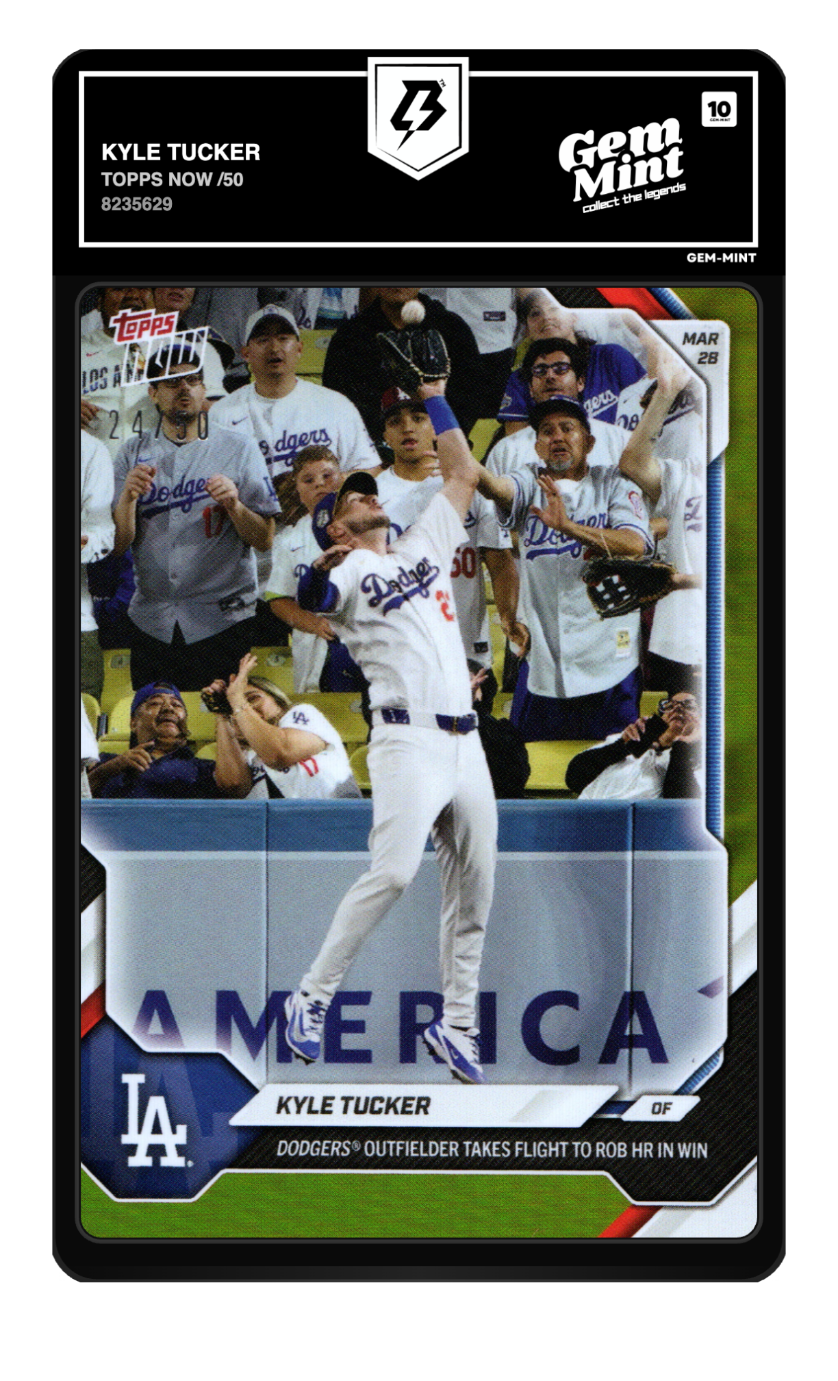 Kyle Tucker graded 10