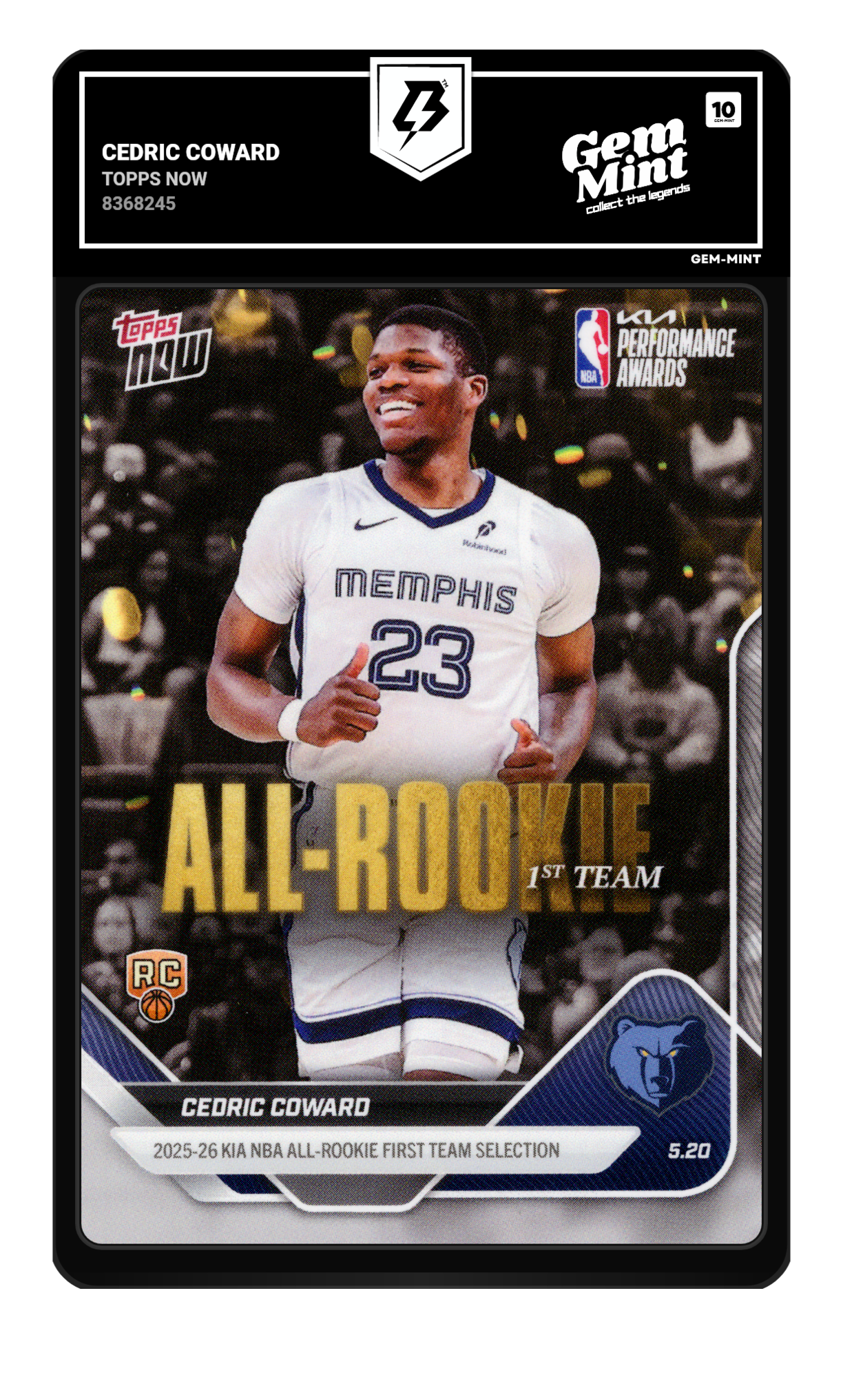 Cedric Coward graded 10