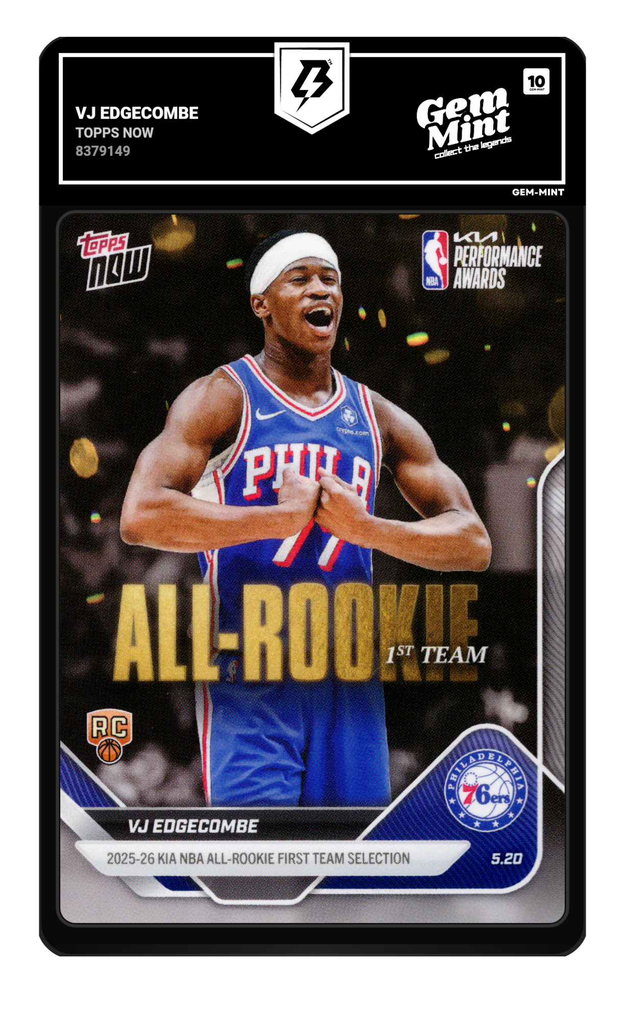 Vj Edgecombe graded 10