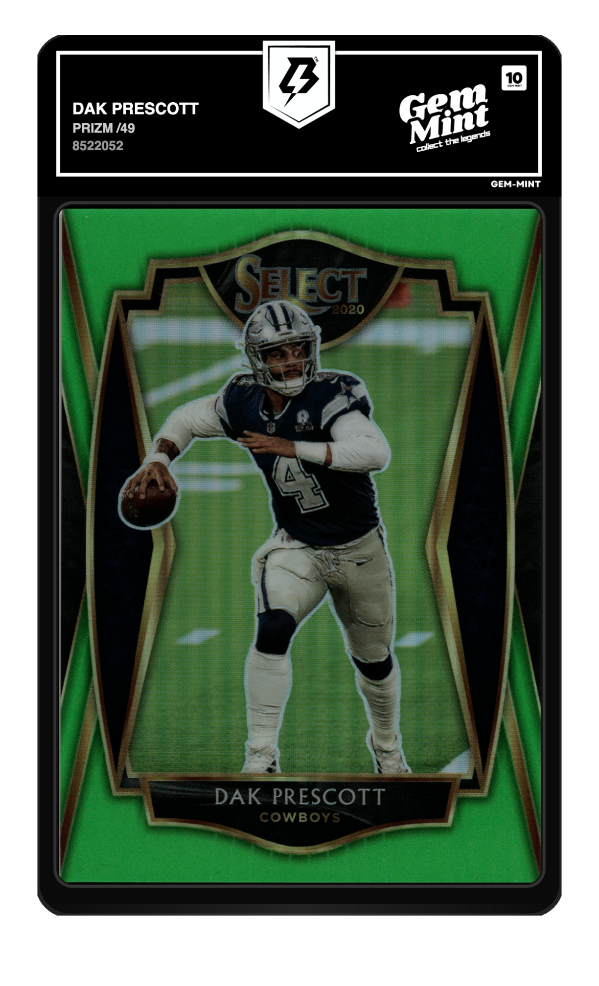 Dak Prescott graded 10