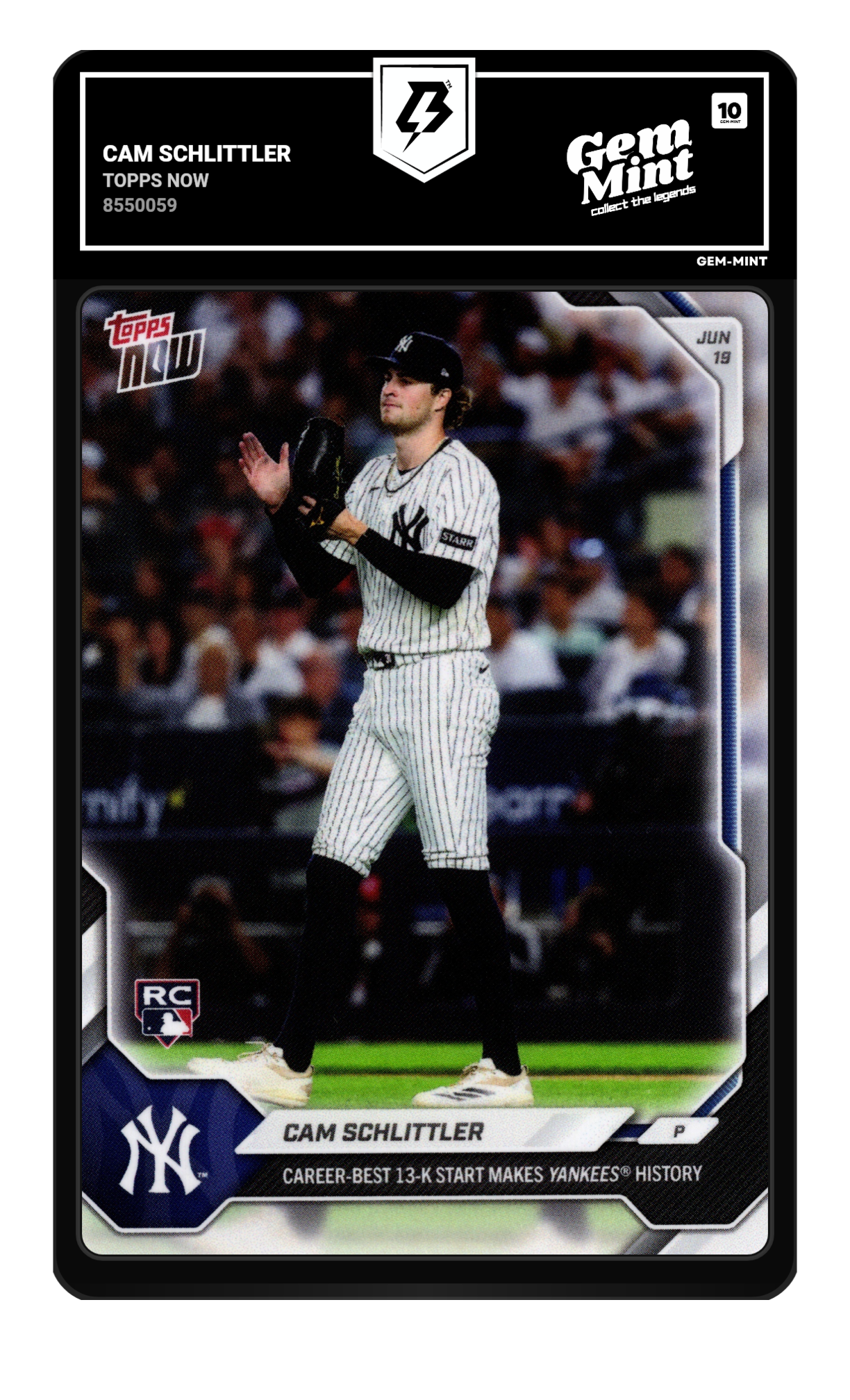 Cam Schlittler graded 10