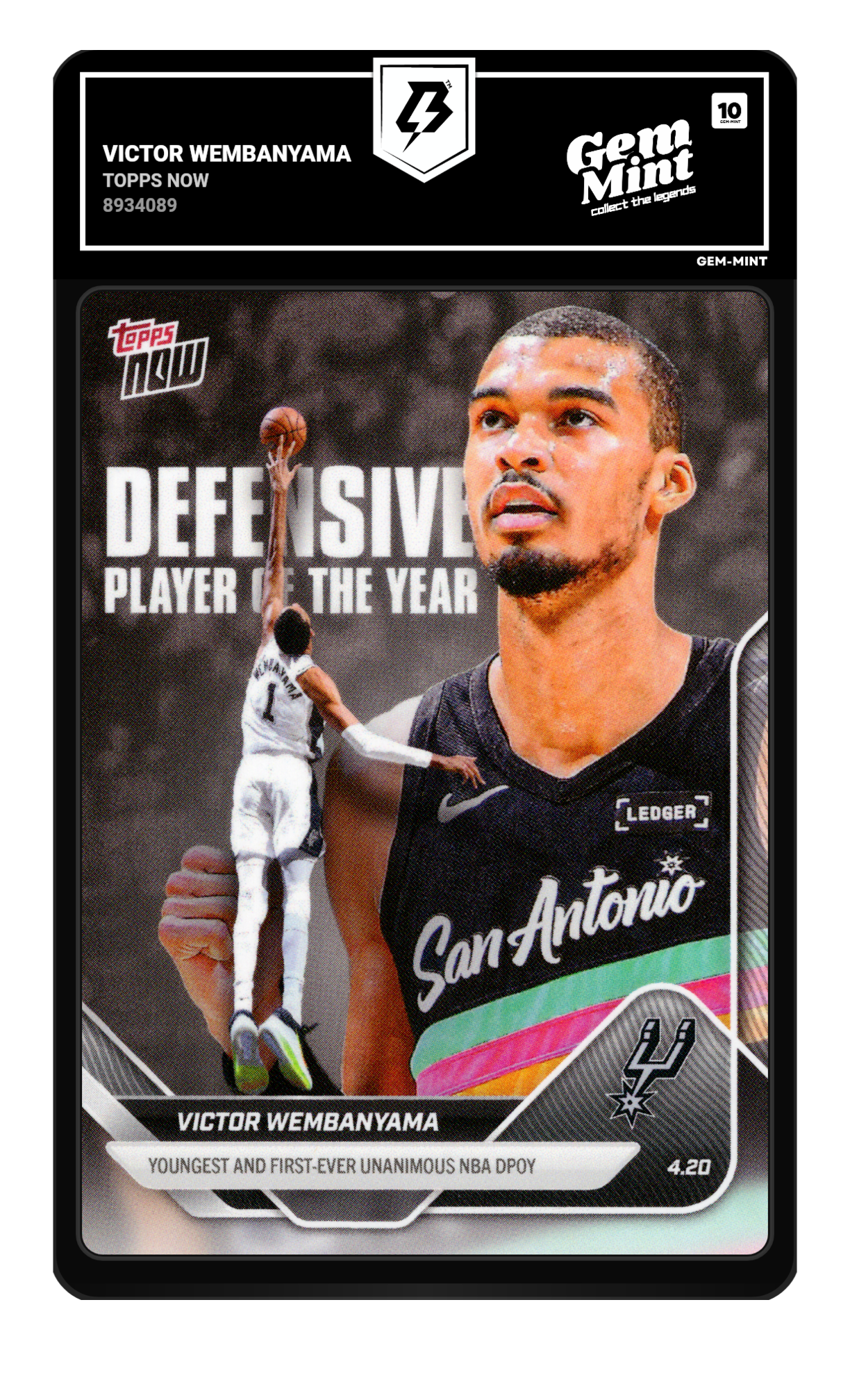 Victor Wembanyama graded 10