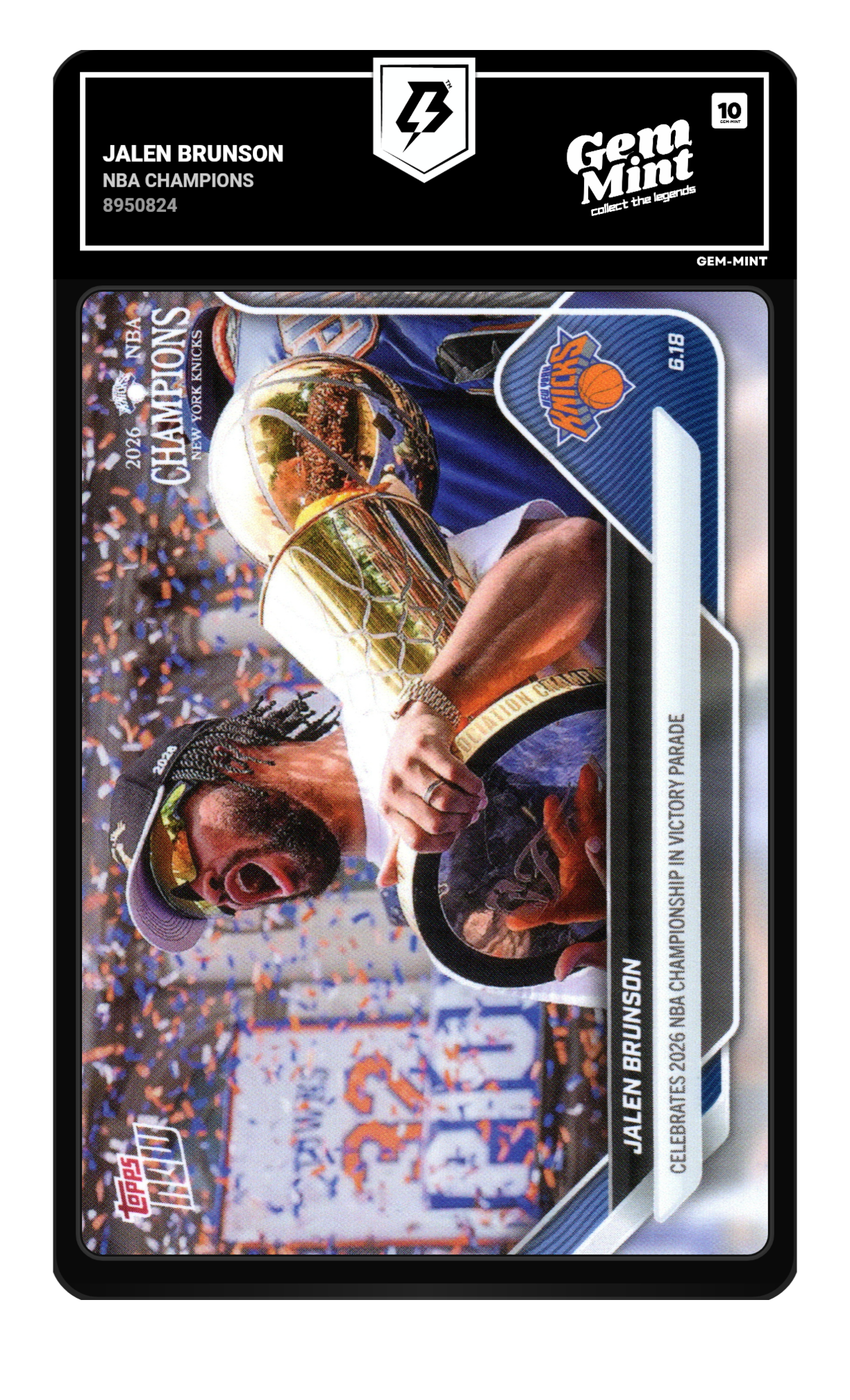 Jalen Brunson 2026 Nba Champions #OS01 — Gem Mint 10 | CardFax