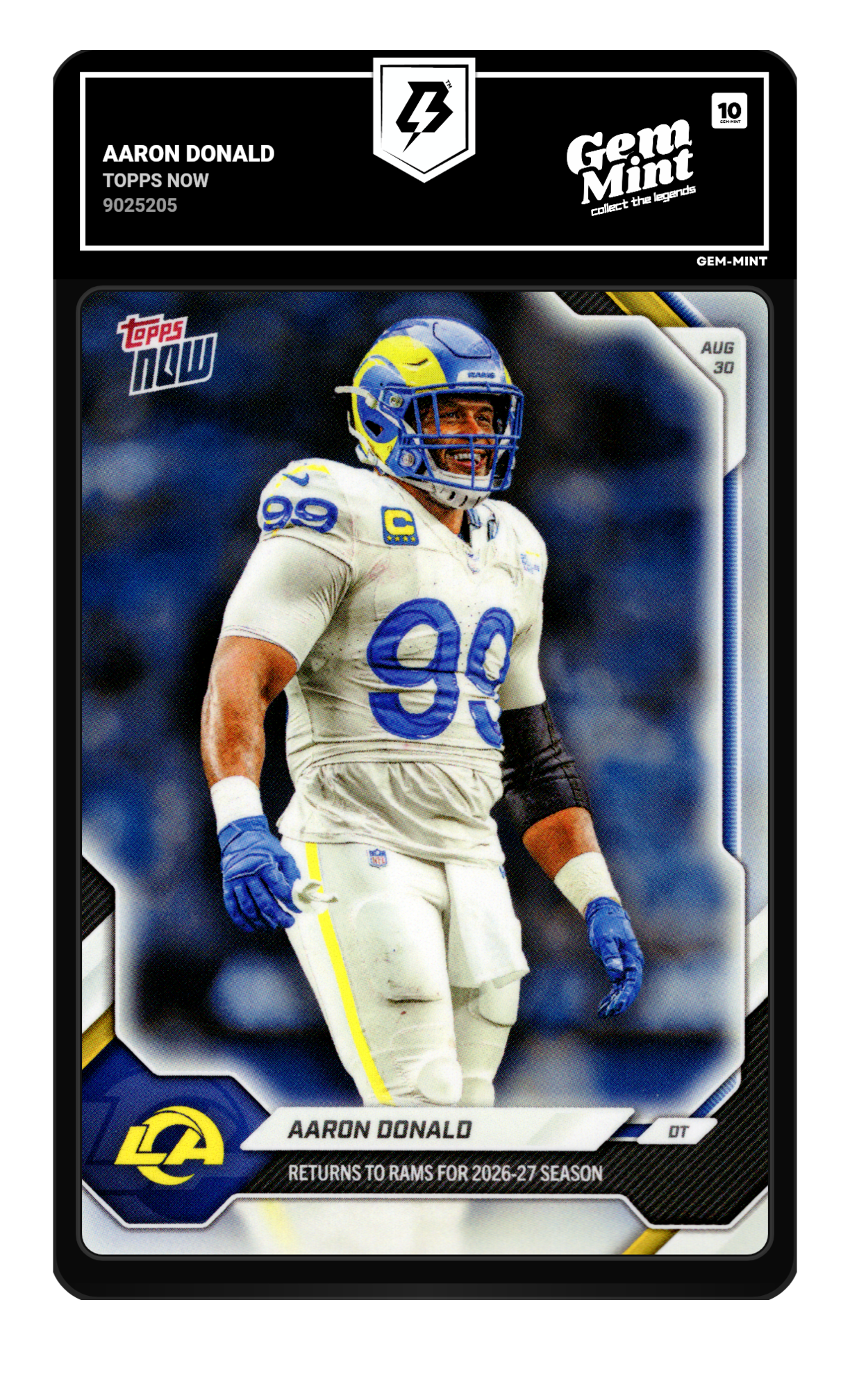 Aaron Donald graded 10