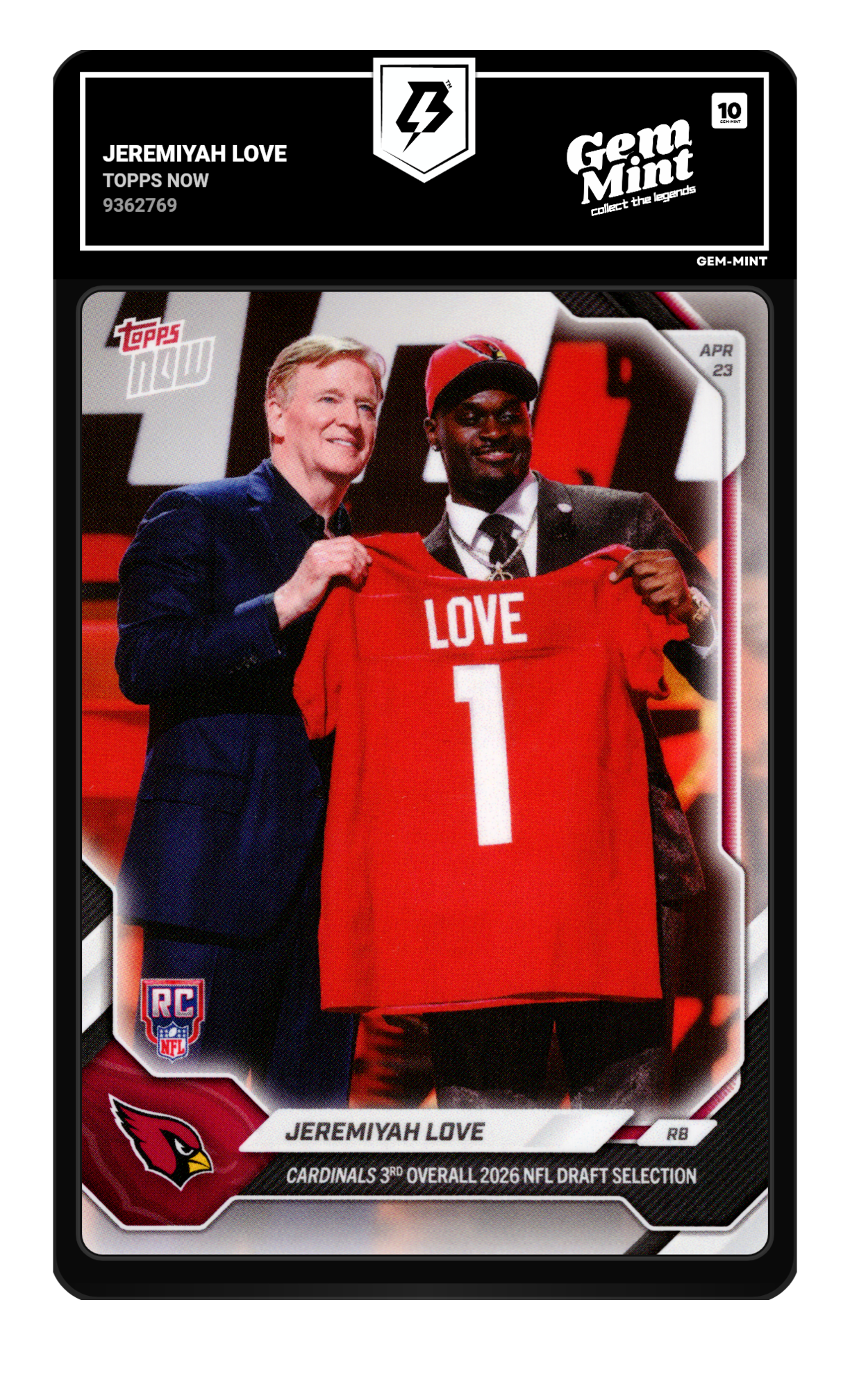 Jeremiyah Love graded 10