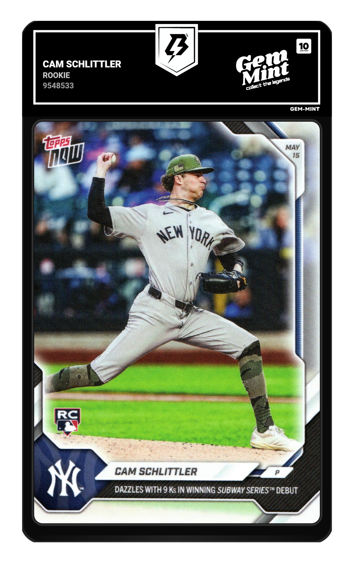 Cam Schlittler graded 10