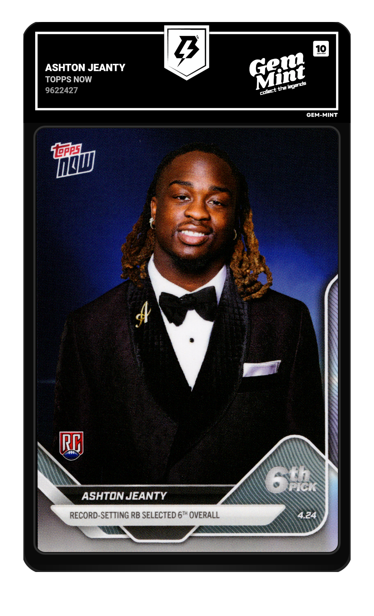 Ashton Jeanty graded 10