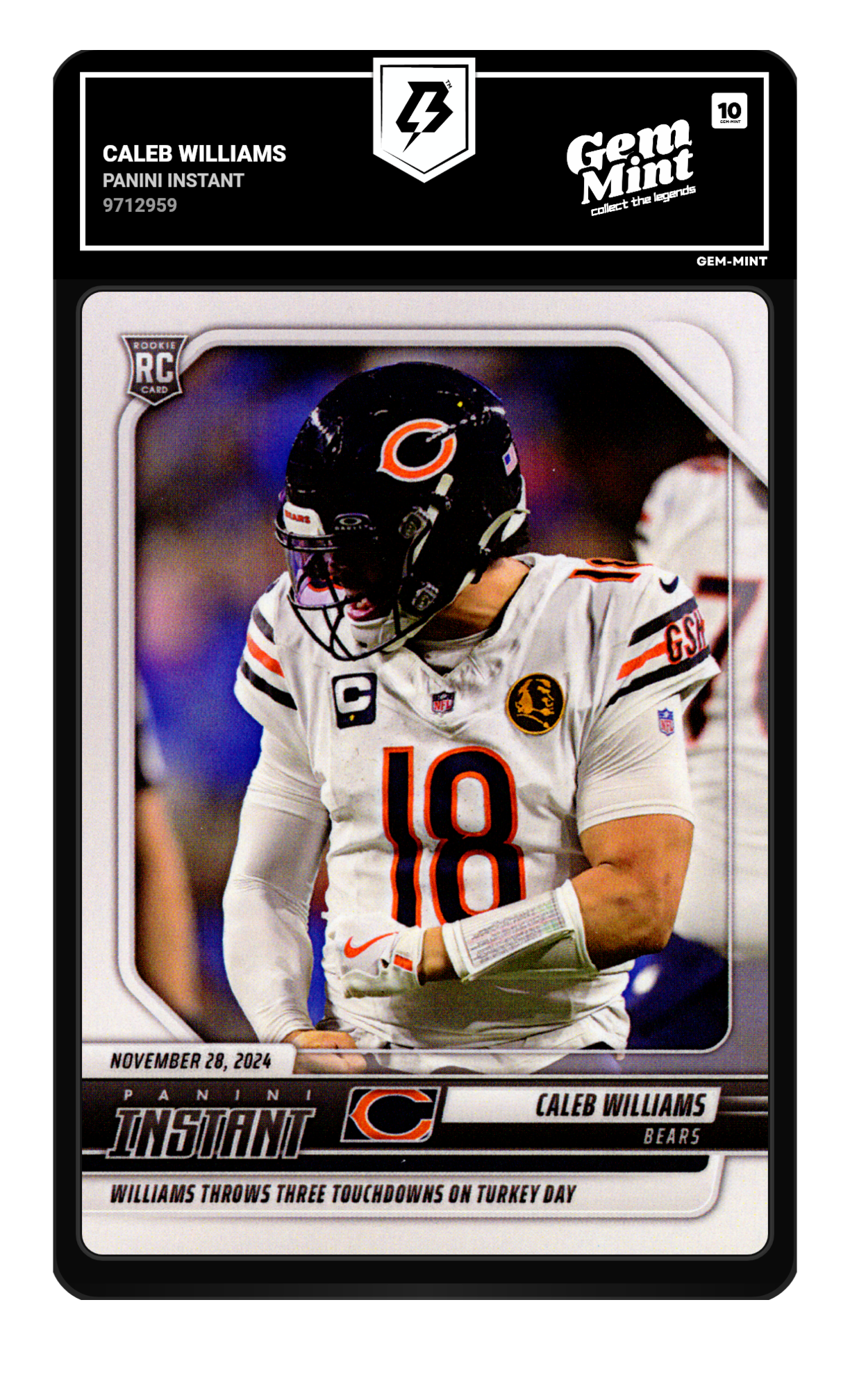 Caleb Williams graded 10