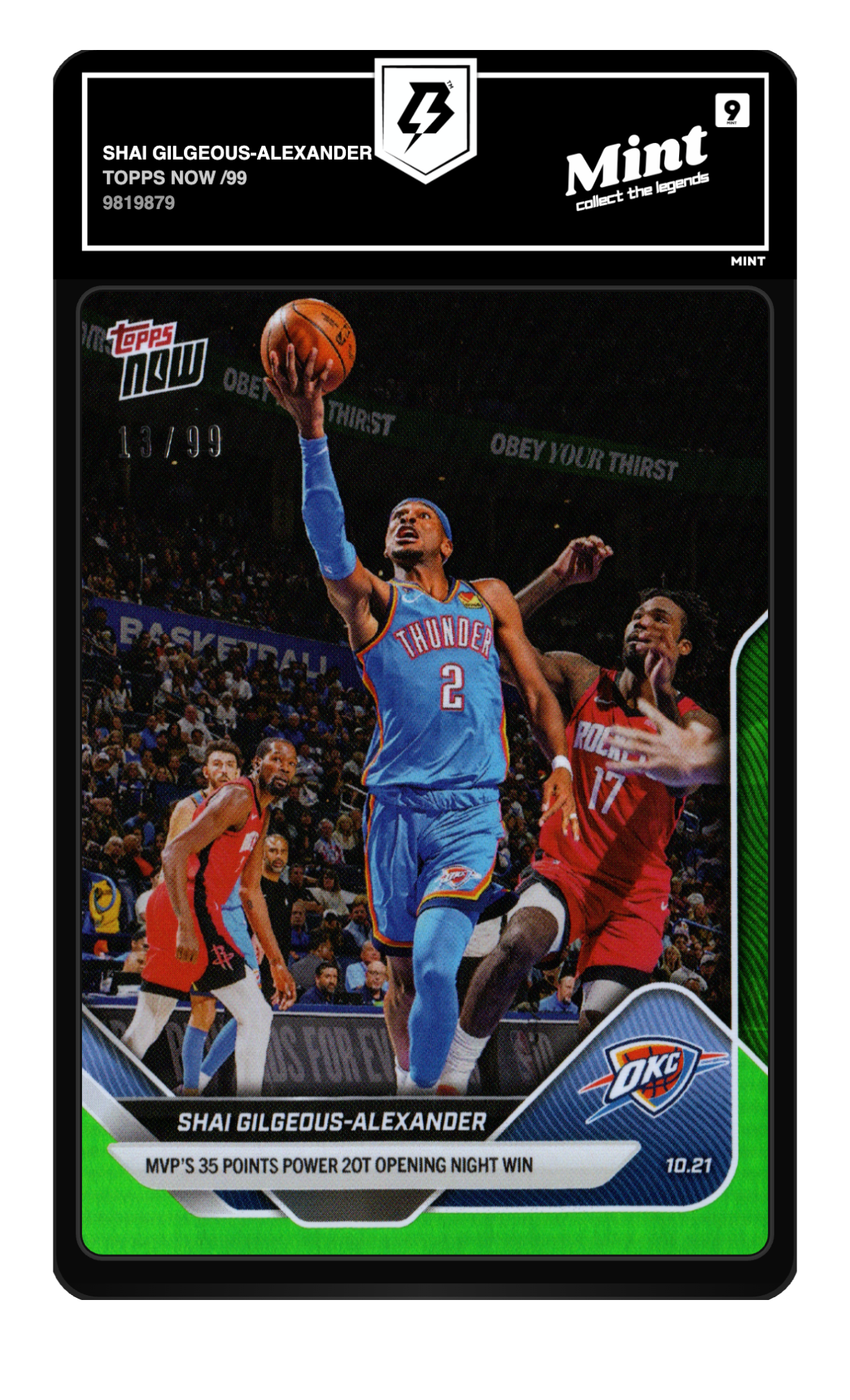 Shai Gilgeous-Alexander graded 9
